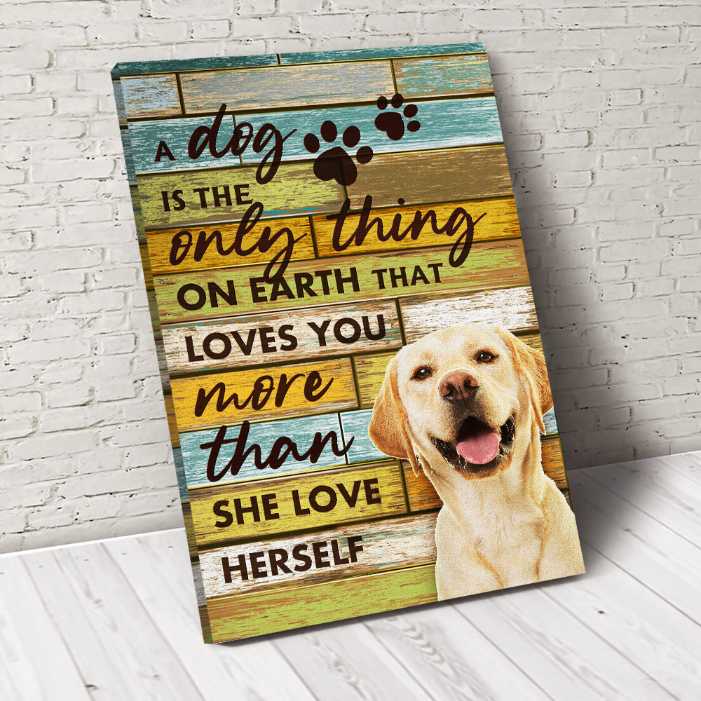 Dog Loves You More Than He Love Himself Custom Pet Portrait - Noble Pawtrait