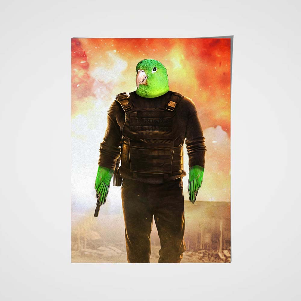 The Explosion Walking Custom Pet Portrait - Noble Pawtrait