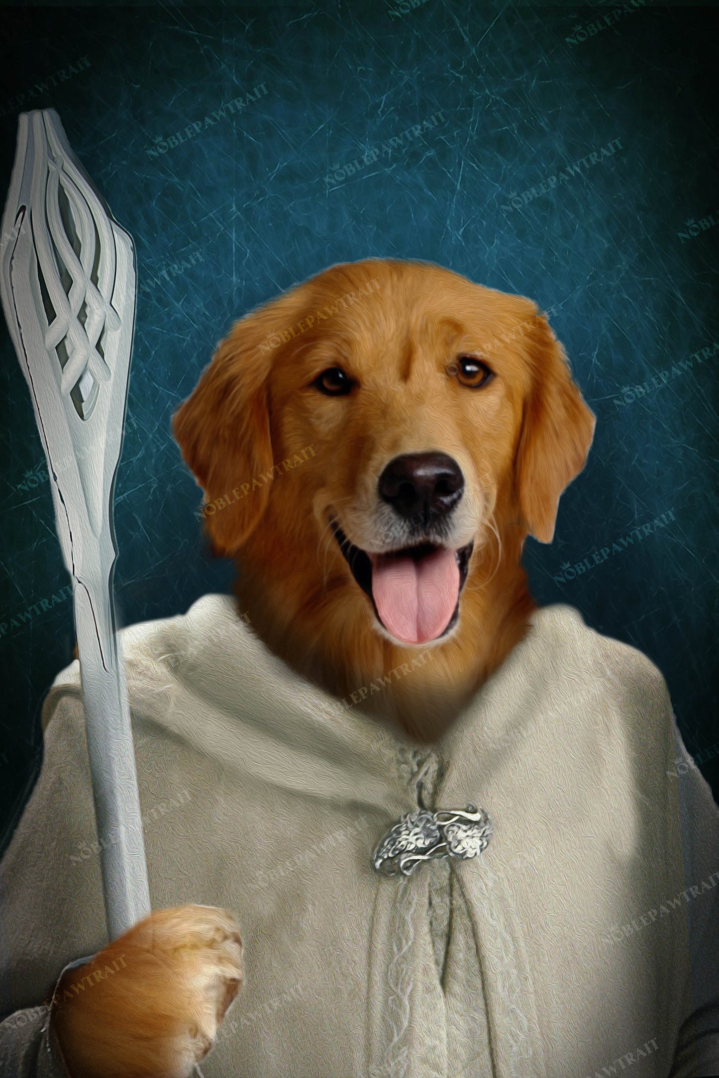 GanDaPaw Custom Pet Portrait - Noble Pawtrait