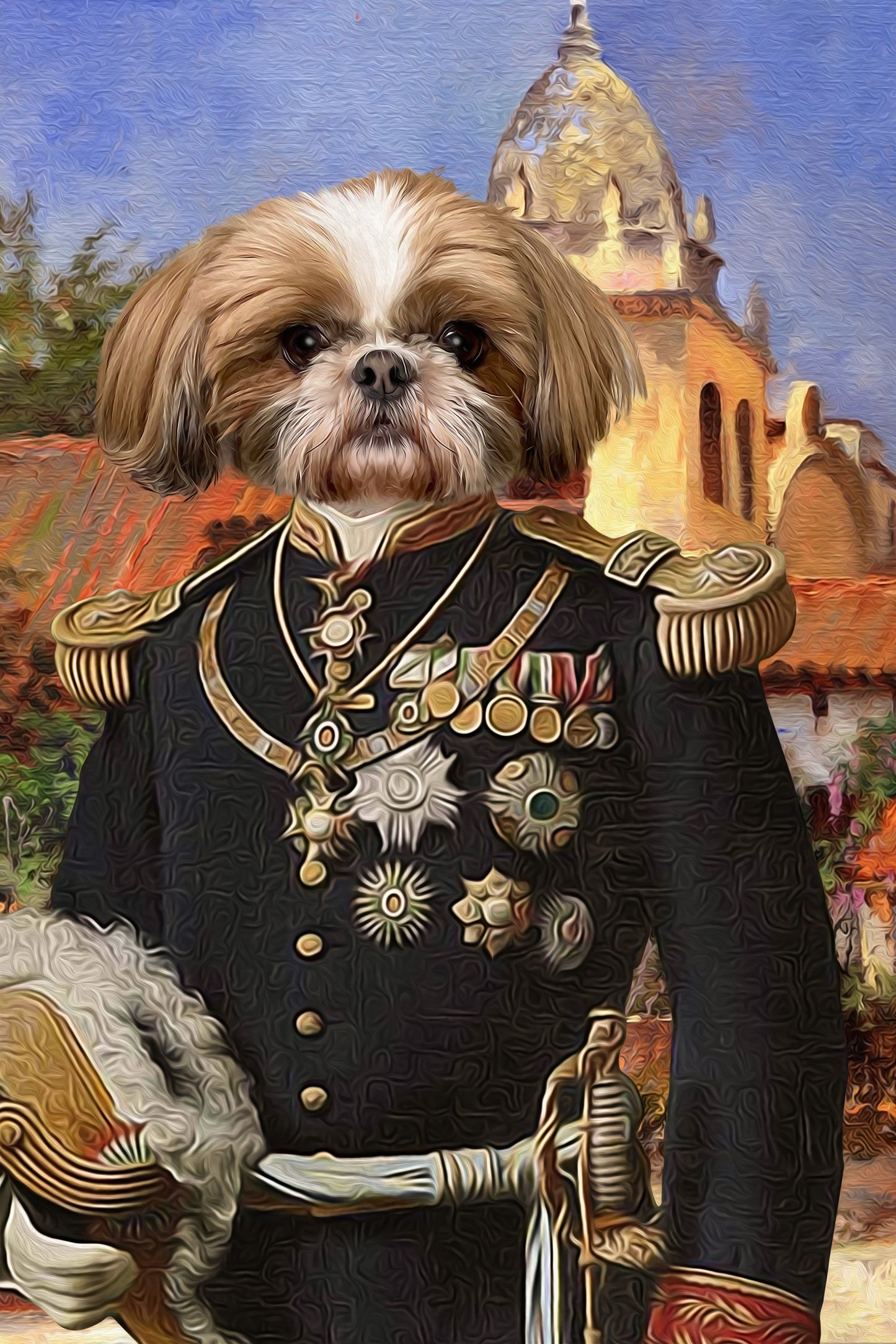 The Pioneer Custom Pet Portrait - Noble Pawtrait