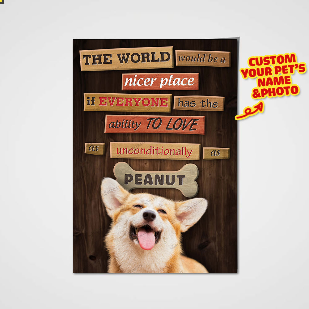 The Unconditional Love Custom Pet Portrait Poster - Noble Pawtrait