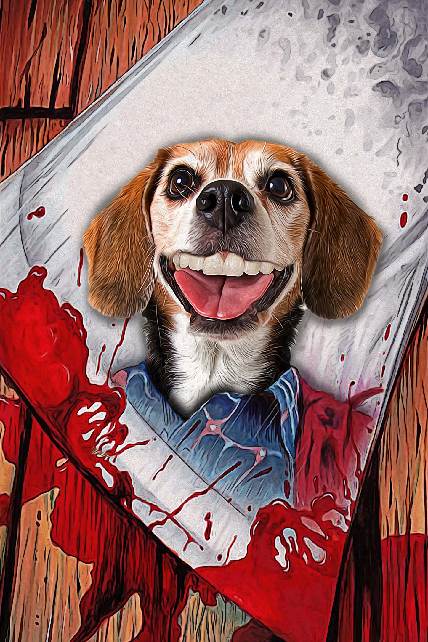 The Shining Paw Custom Pet Portrait - Noble Pawtrait