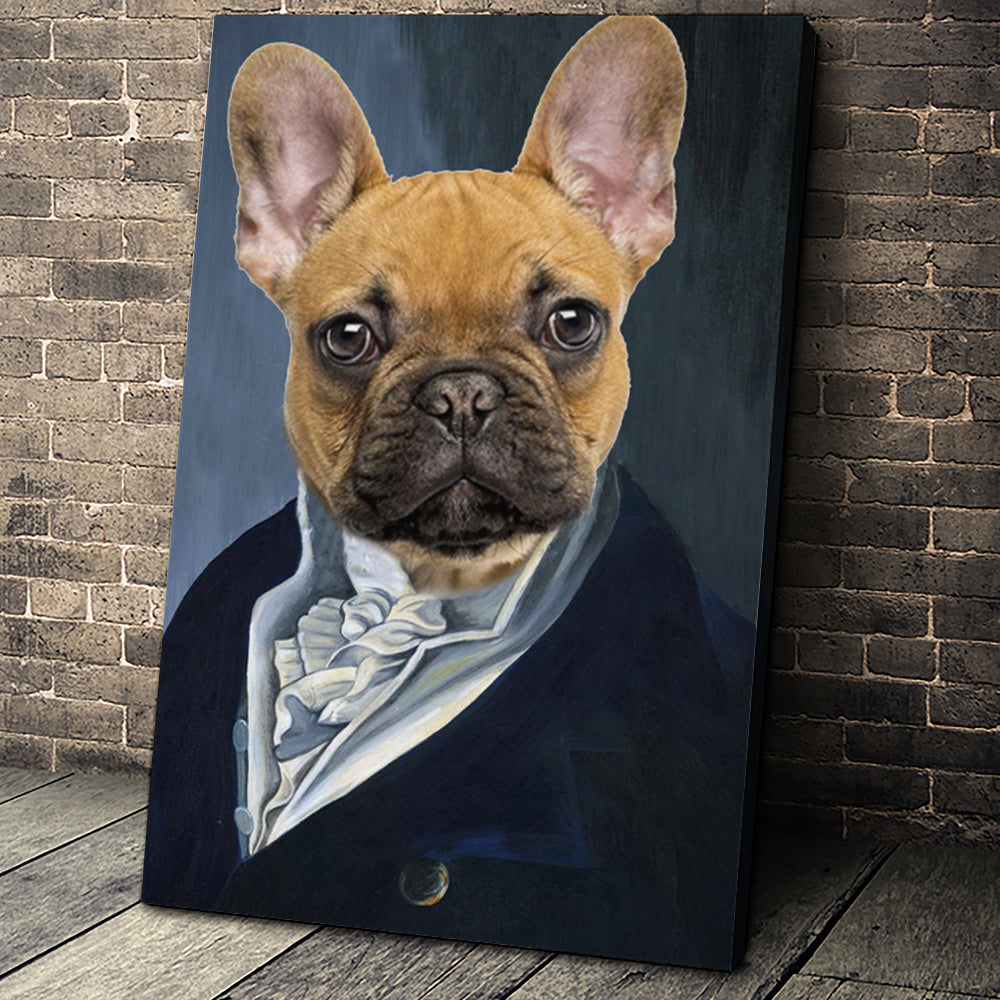 Philadelphia Eagles Fan Custom Canvas Pet Portrait – Noble Pawtrait