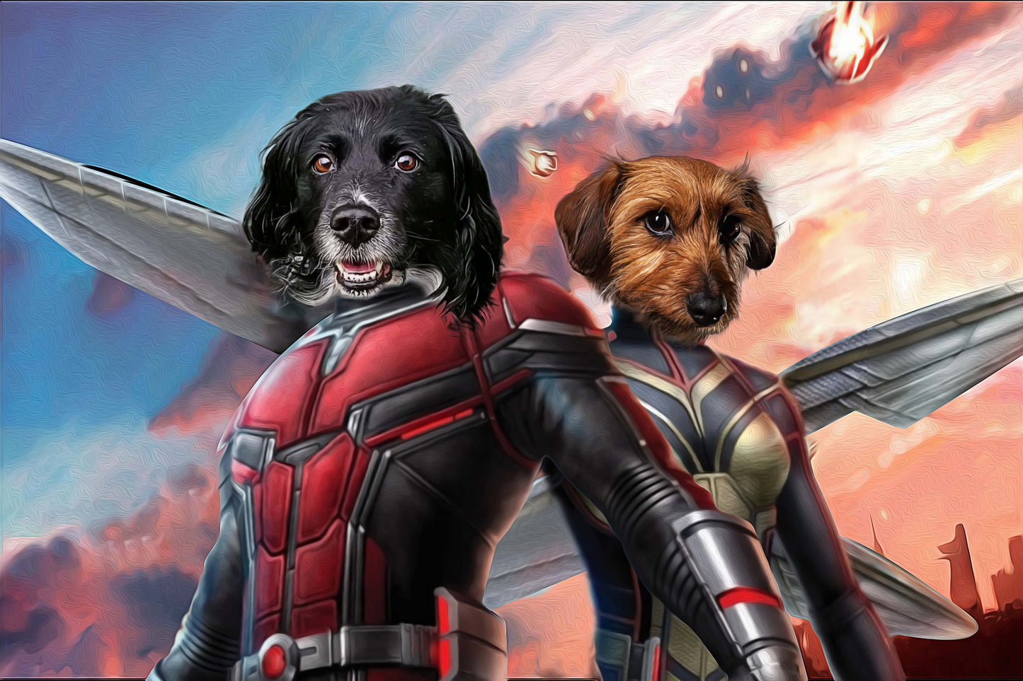 The Ant Couple/ The Ant King & Queen Custom Pet Portrait - Noble Pawtrait