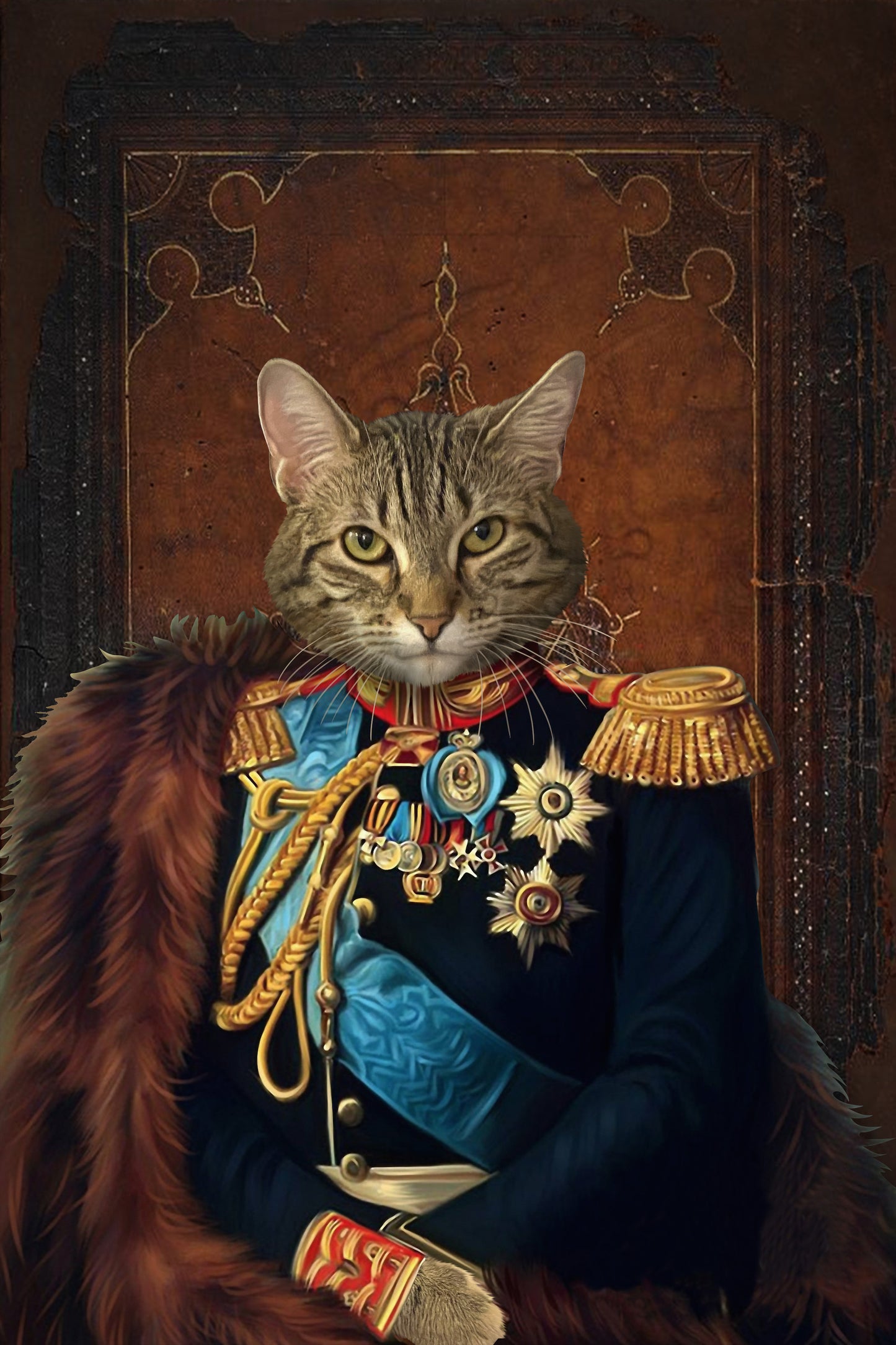 The General Custom Pet Portrait - Noble Pawtrait