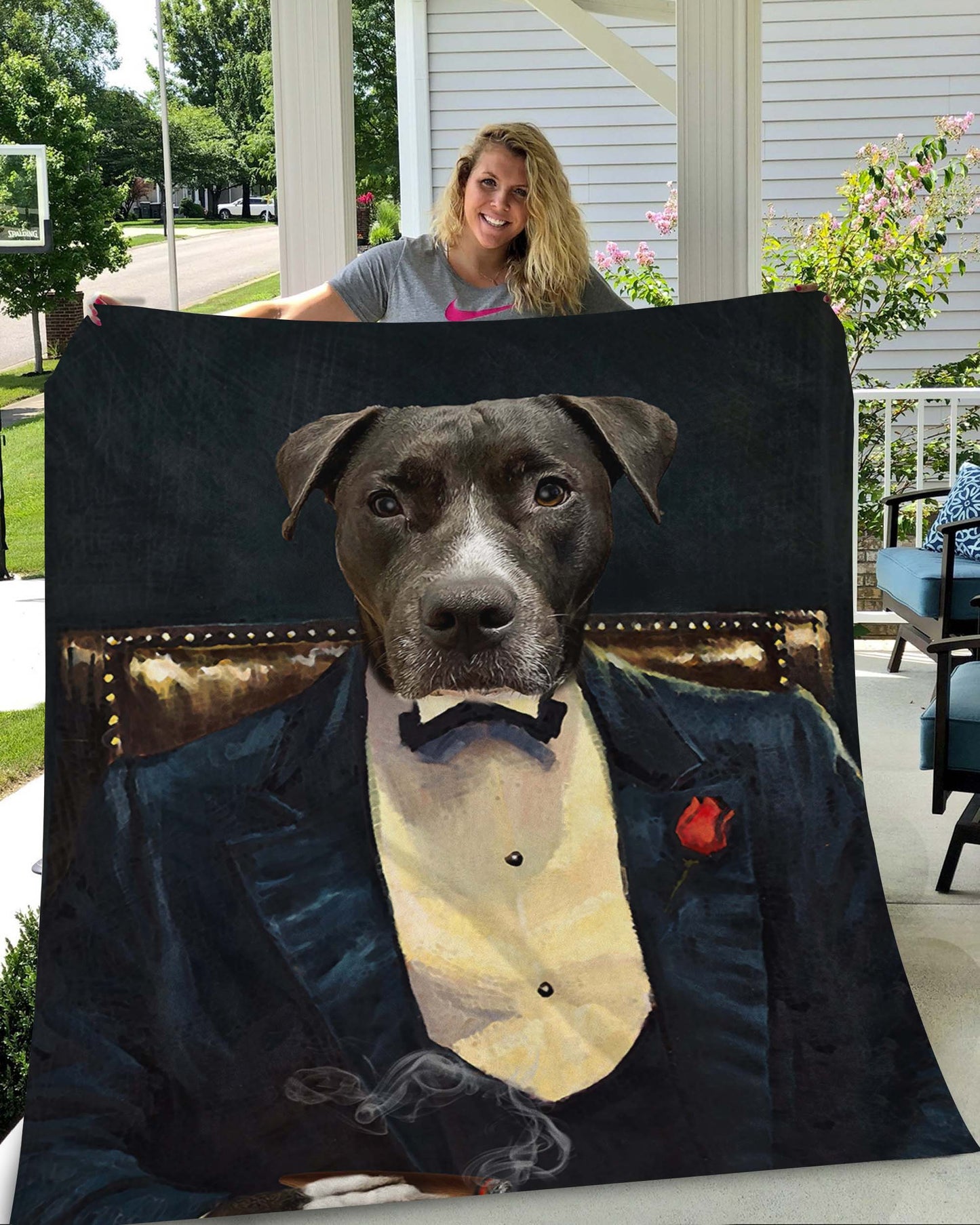 The Legend Custom Pet Blanket - Noble Pawtrait