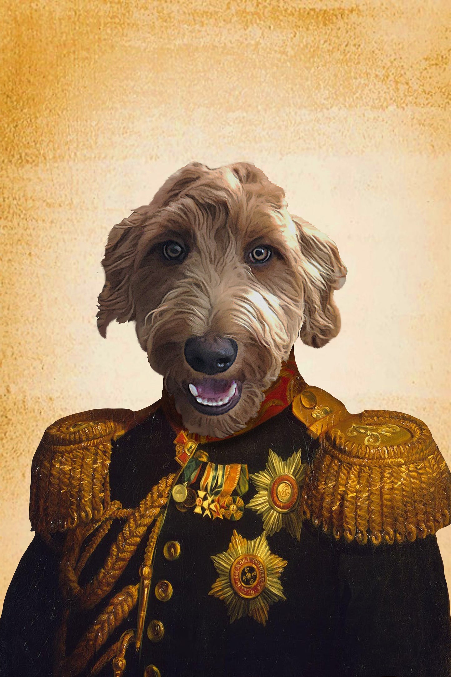 The Major Custom Pet Portrait - Noble Pawtrait