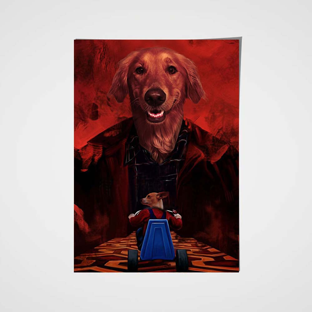 Shining Custom Pet Portrait Poster - Noble Pawtrait