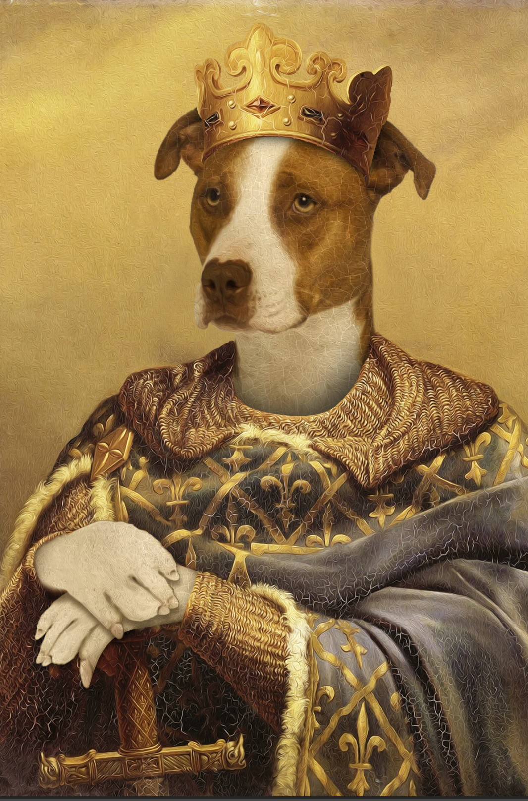 The Noble Warrior Custom Pet Portrait - Noble Pawtrait