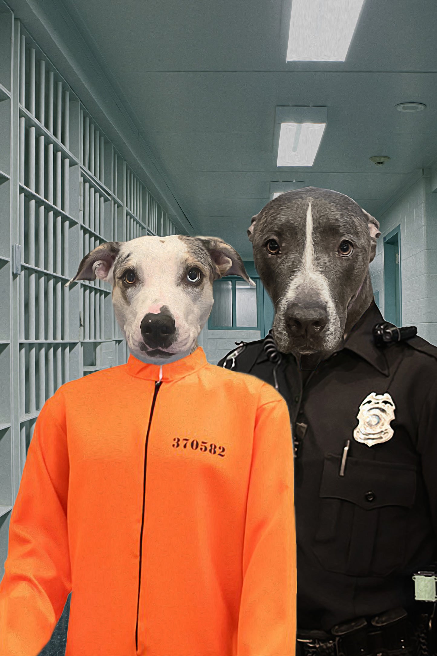 The Good And The Bad Custom Pet Portrait - Noble Pawtrait