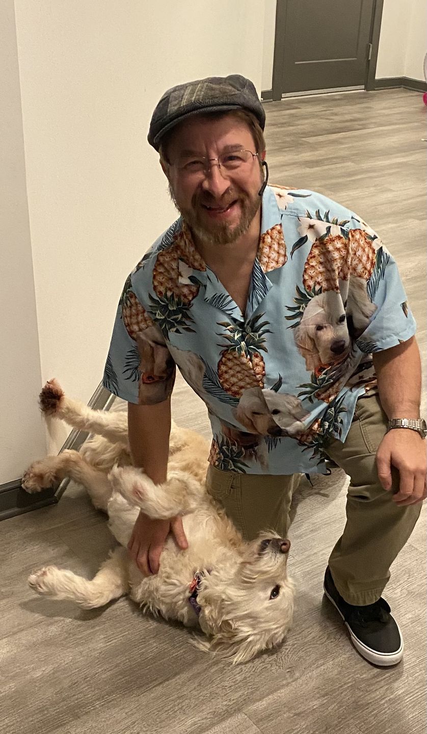 Custom Hawaiian Shirt With Pet Face | Personalized Gift For Pet Lovers | Pineapple Pattern Light Blue Color Aloha Shirt