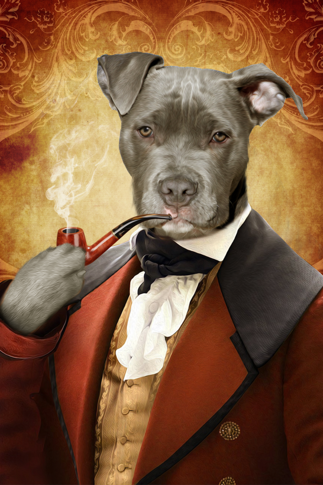 The Novelist Custom Pet Portrait - Noble Pawtrait