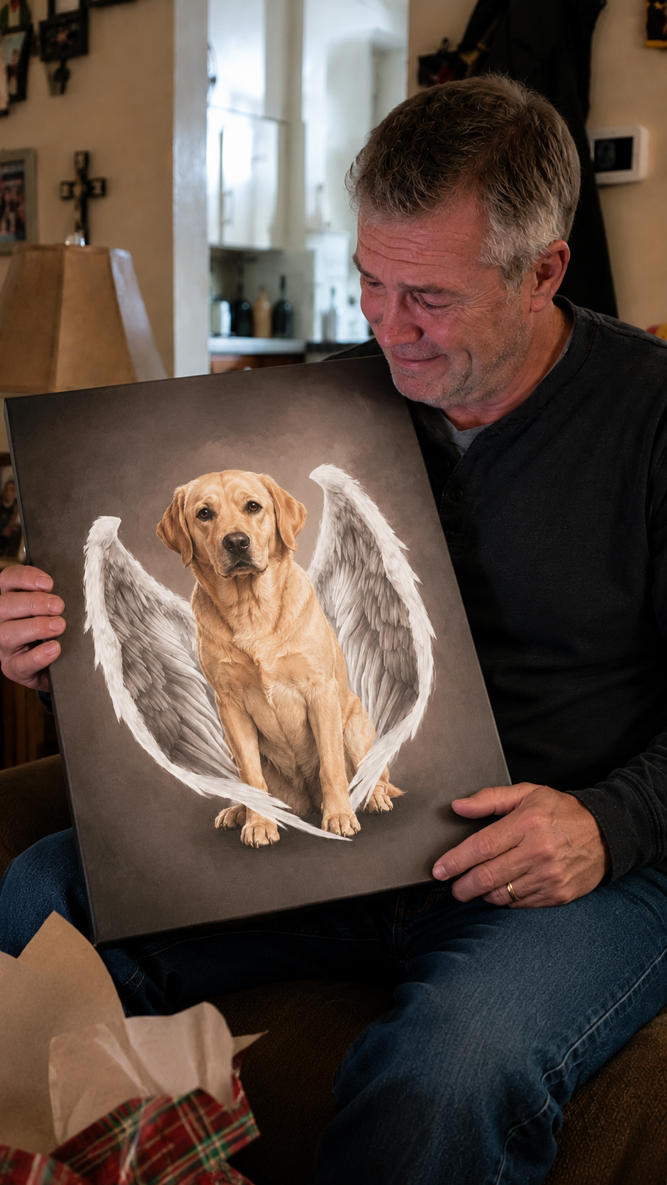 The Angel Wings Custom Pet Portrait