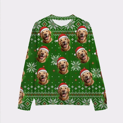 Custom Your Own Christmas Sweater With Your Pet Face