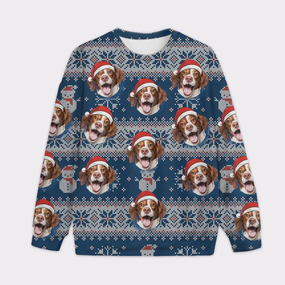 Custom Your Own Christmas Sweater With Your Pet Face