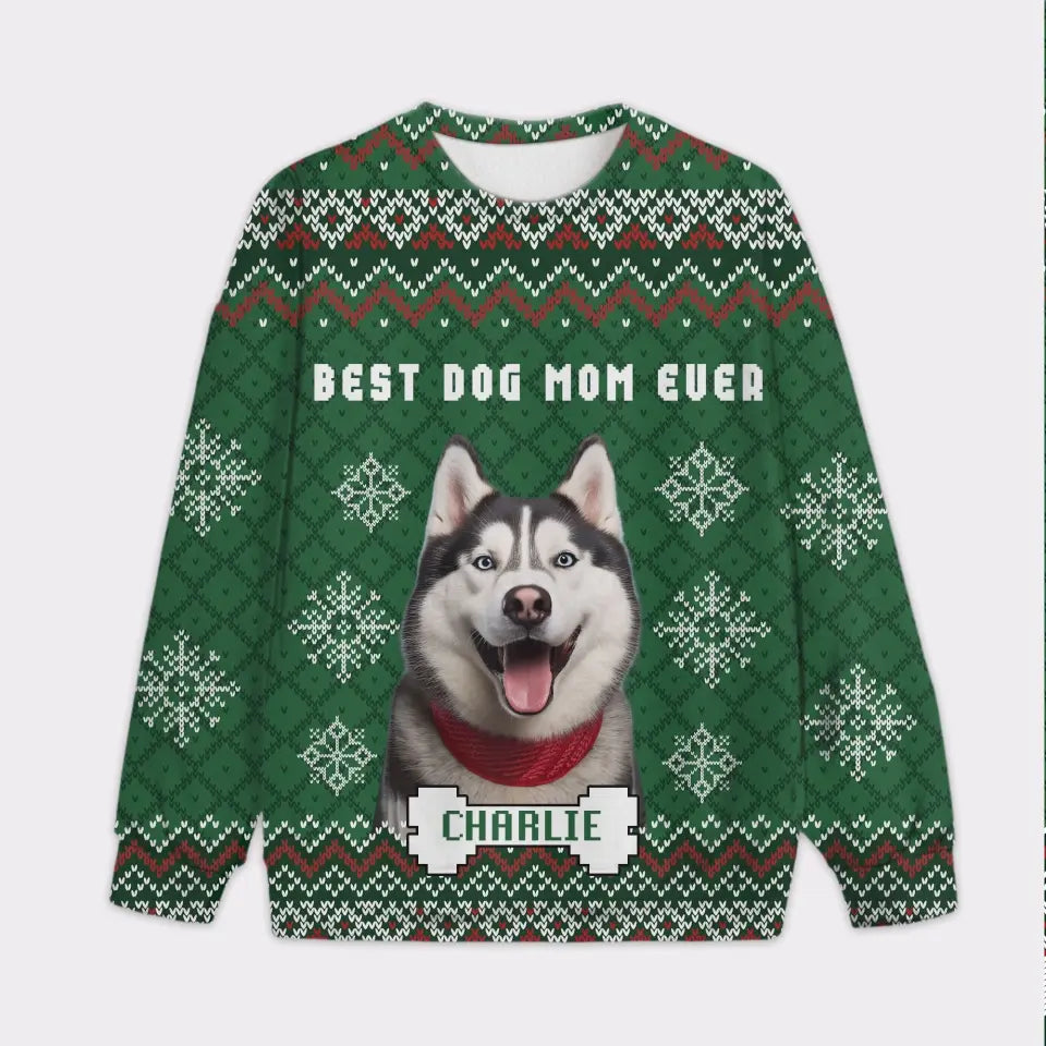 Custom Your Own Christmas Sweater With Text And Your Pet Face