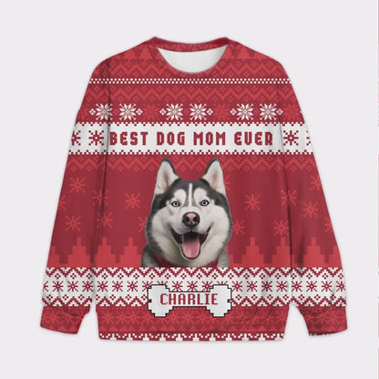 Custom Your Own Christmas Sweater With Text And Your Pet Face