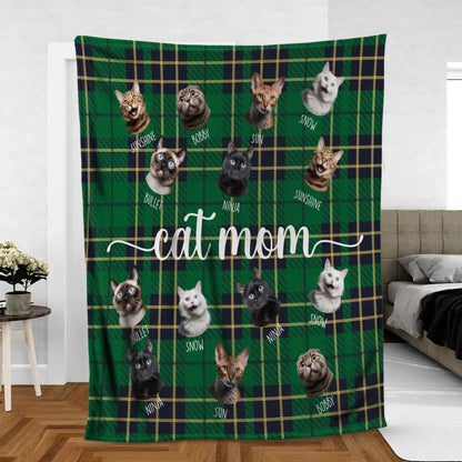 Custom Fleece Blanket With Pet Photo Gift For Pet Parents