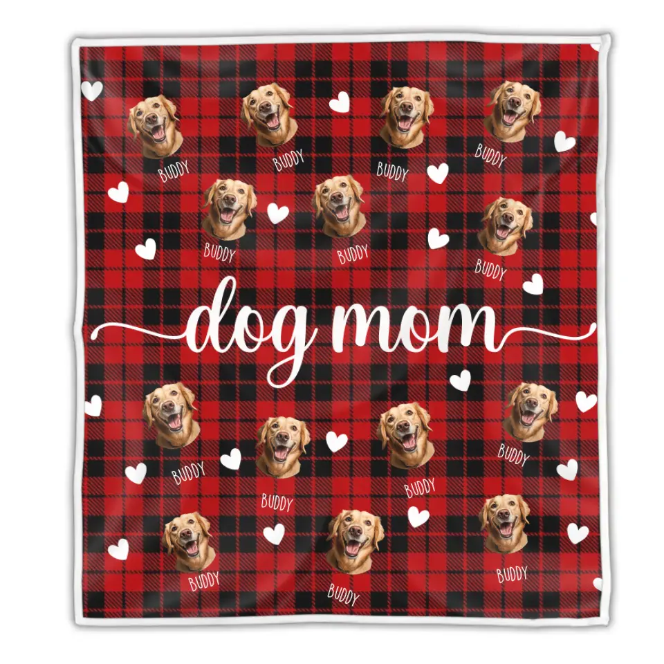 Custom Fleece Blanket With Pet Photo Gift For Pet Parents