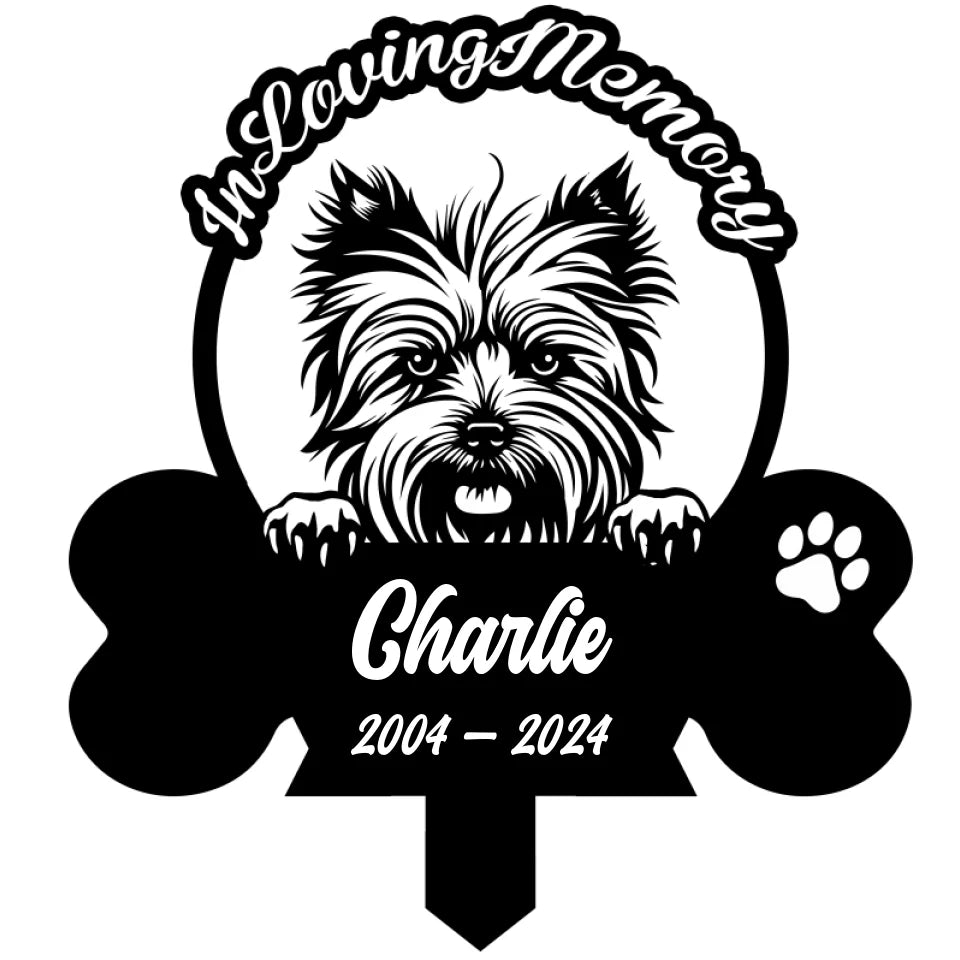 Personalized Pet In Loving Memory Metal Sign