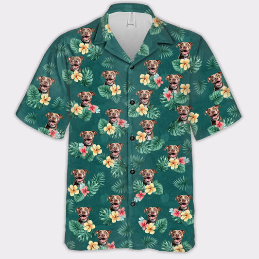 Wear Your Best Friend Everywhere! Custom Your Own Hawaiian Shirt With Your Pet Photo