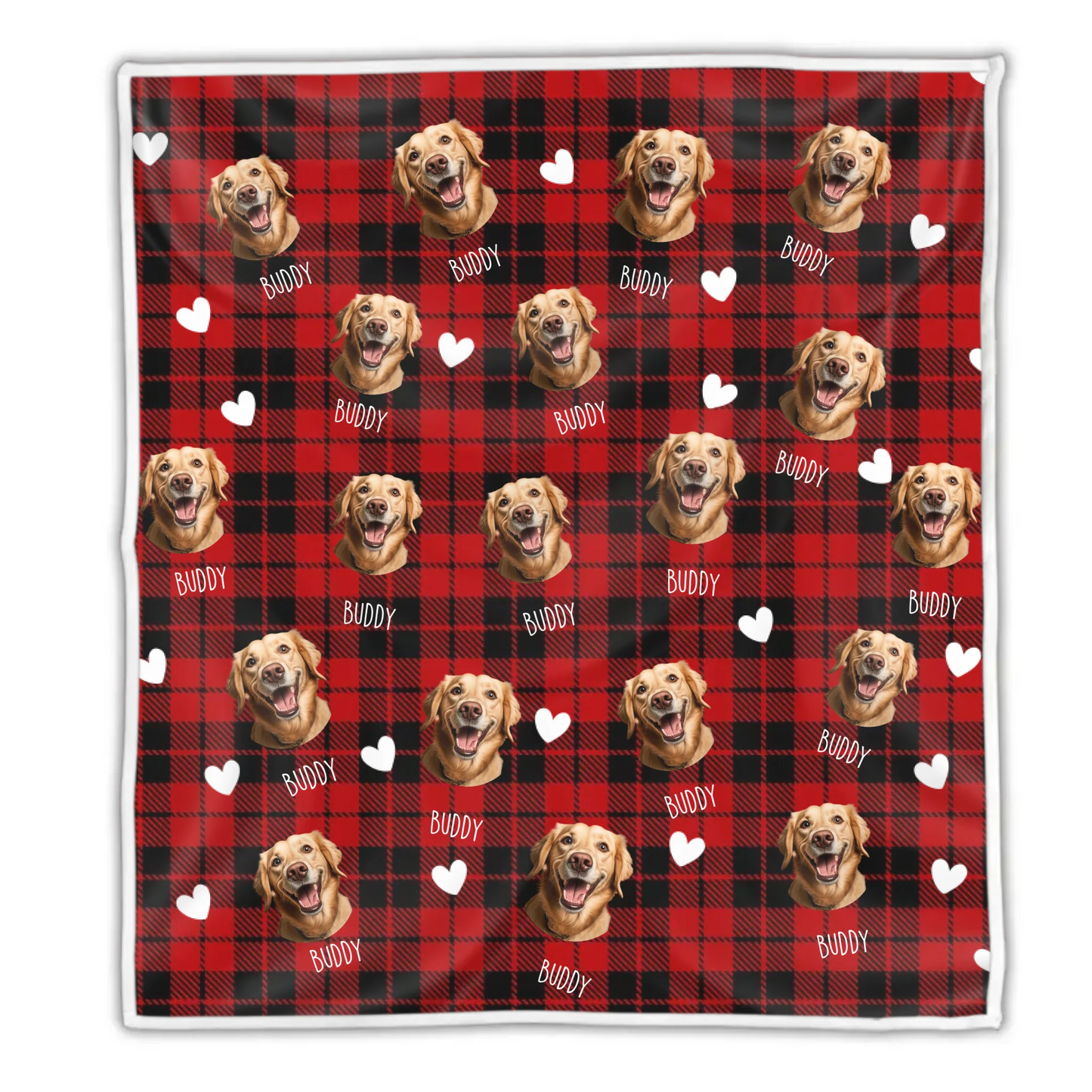 Custom Fleece Blanket With Pet Photo