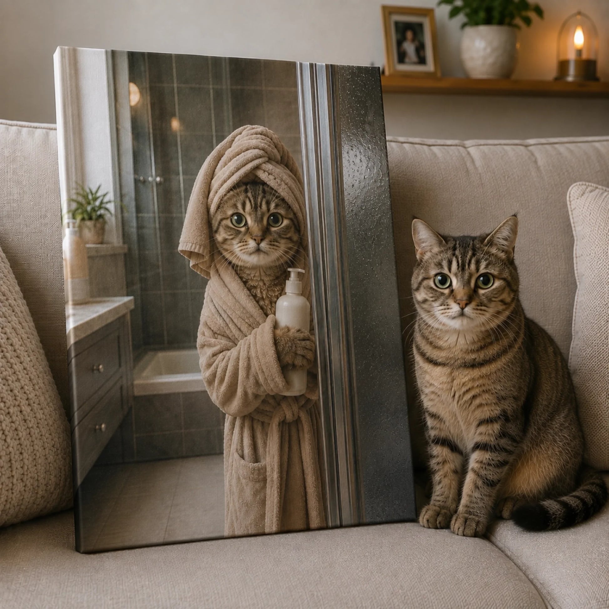canvas botther cat