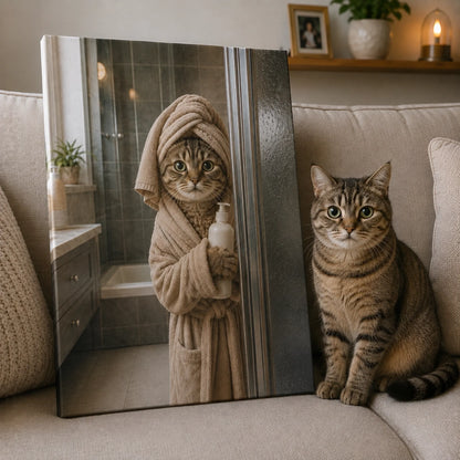 canvas botther cat