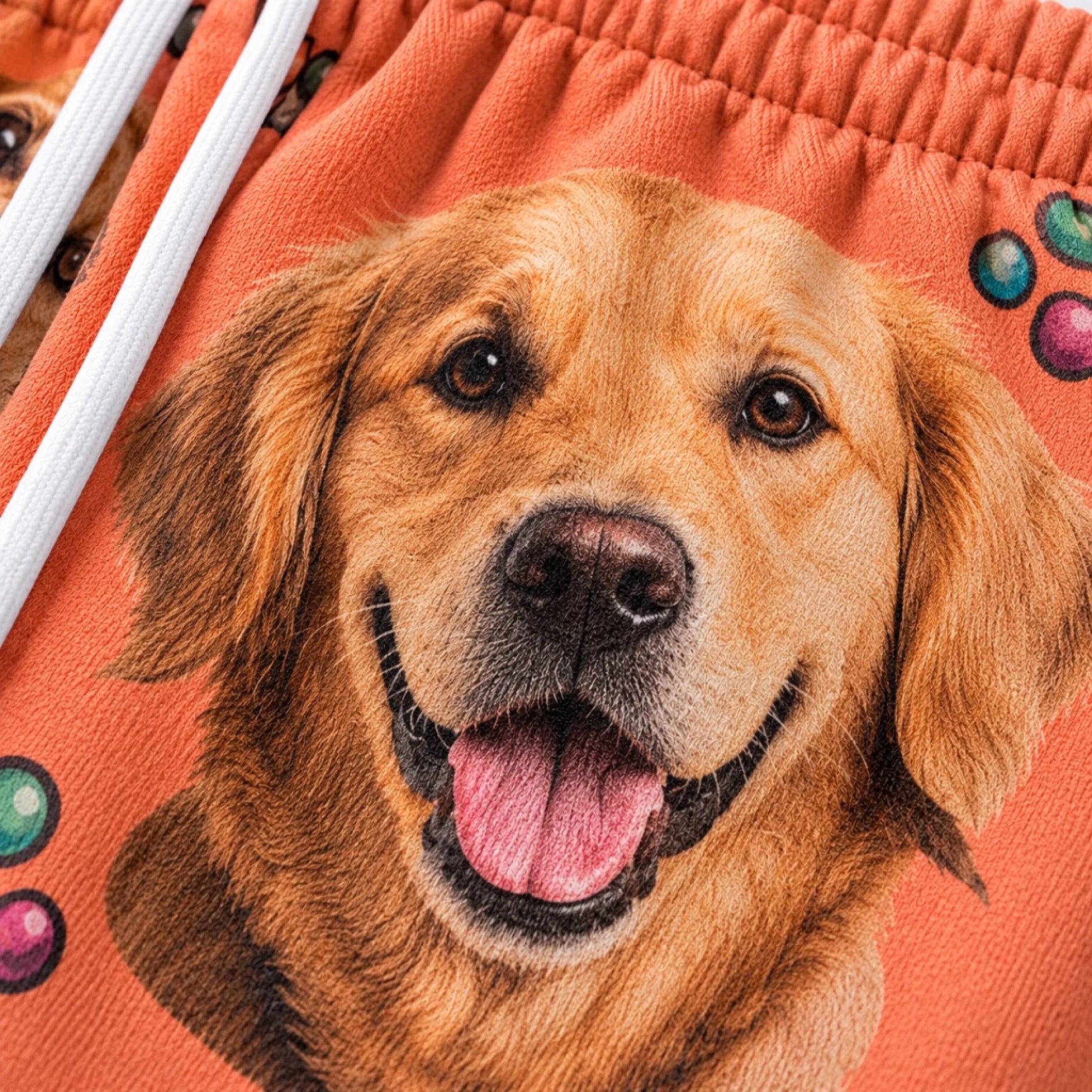 close up custom pet sweatpant