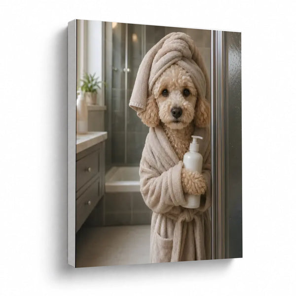 Custom Pet Portrait Bathroom Edition - Shower & Bathrobe