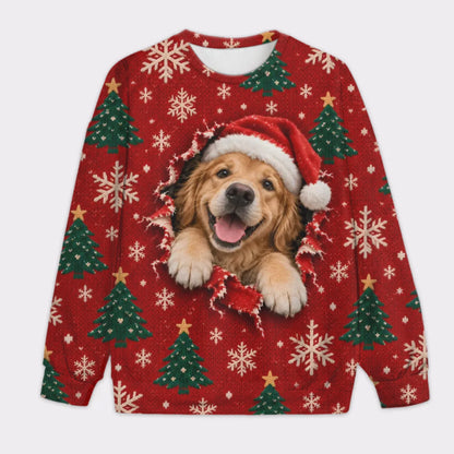 Custom Pet Face Christmas Sweater