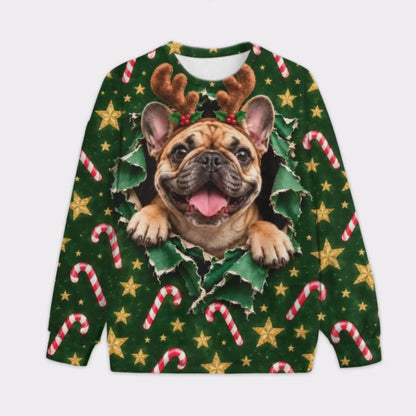 Custom Pet Face Christmas Sweater