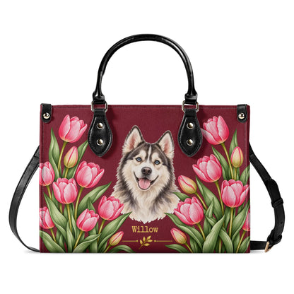 The Tulips – Custom Pet Portrait Handbag