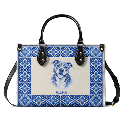 The Procelain Pattern – Custom Pet Portrait Handbag
