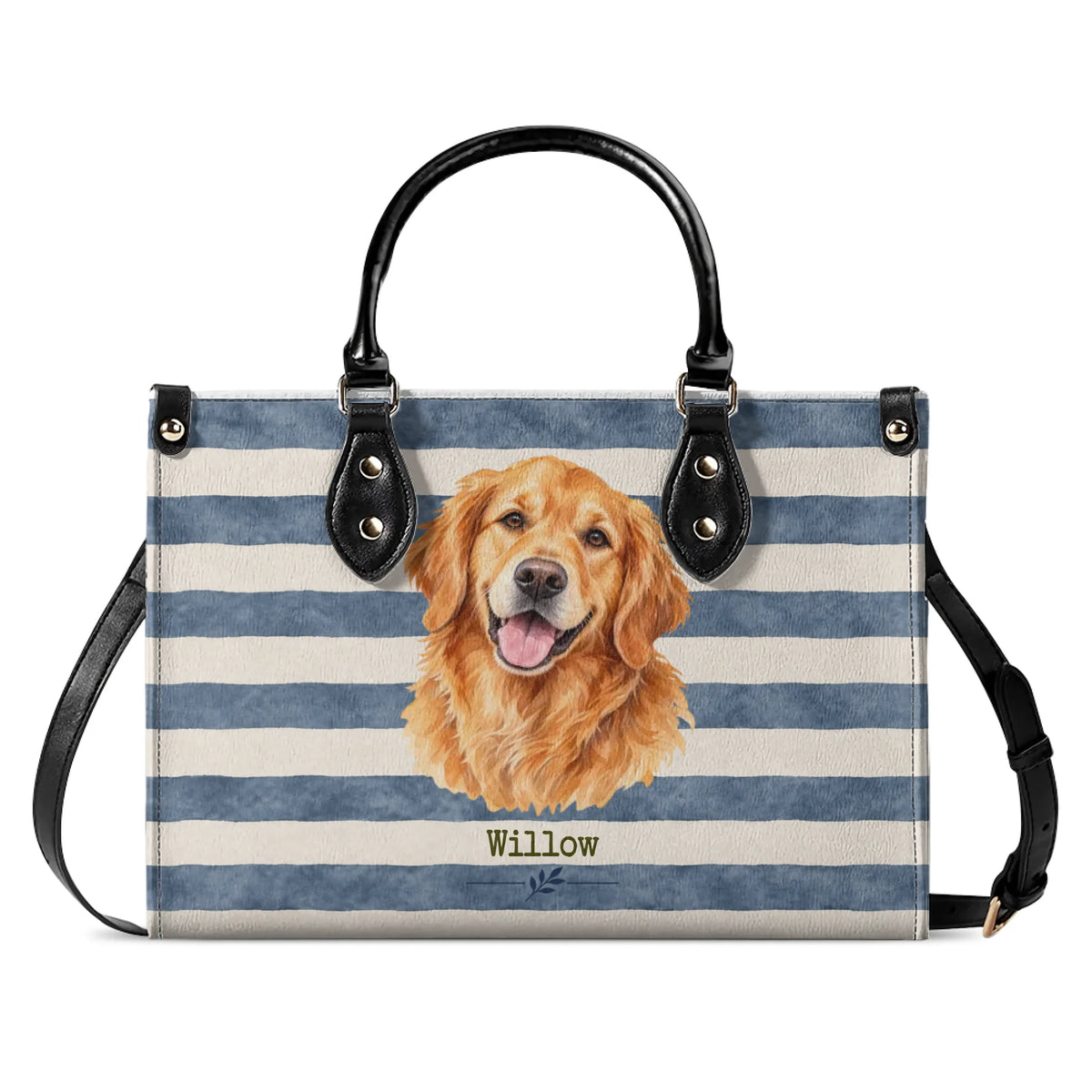 The Stripes – Custom Pet Portrait Handbag