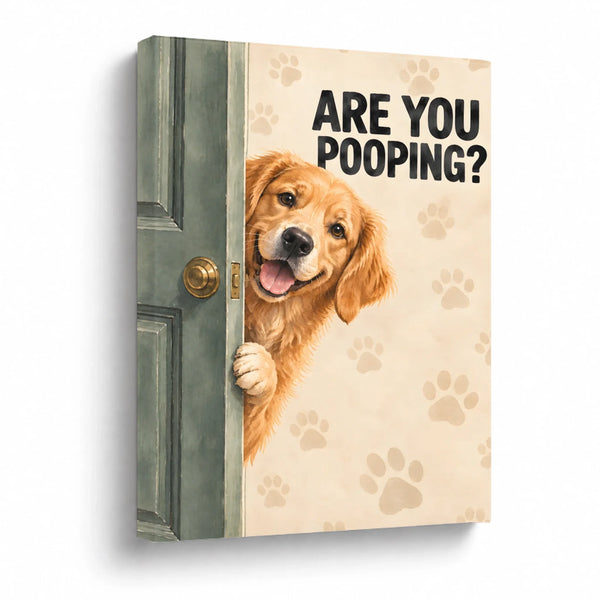 Are You Pooping - Custom Pet Portrait