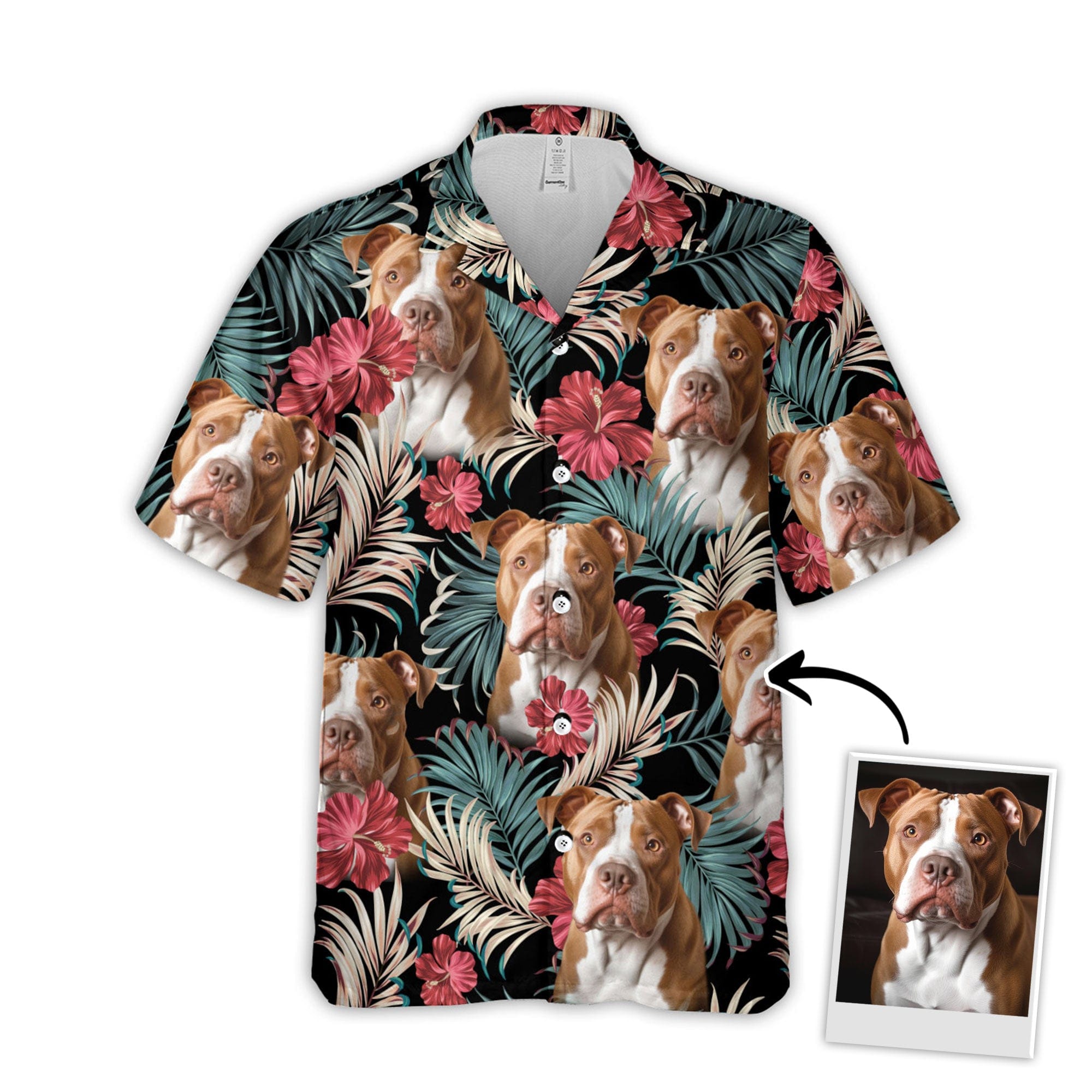 Custom Hawaiian Shirt With Pet Face | Personalized Gift For Pet Lovers ...