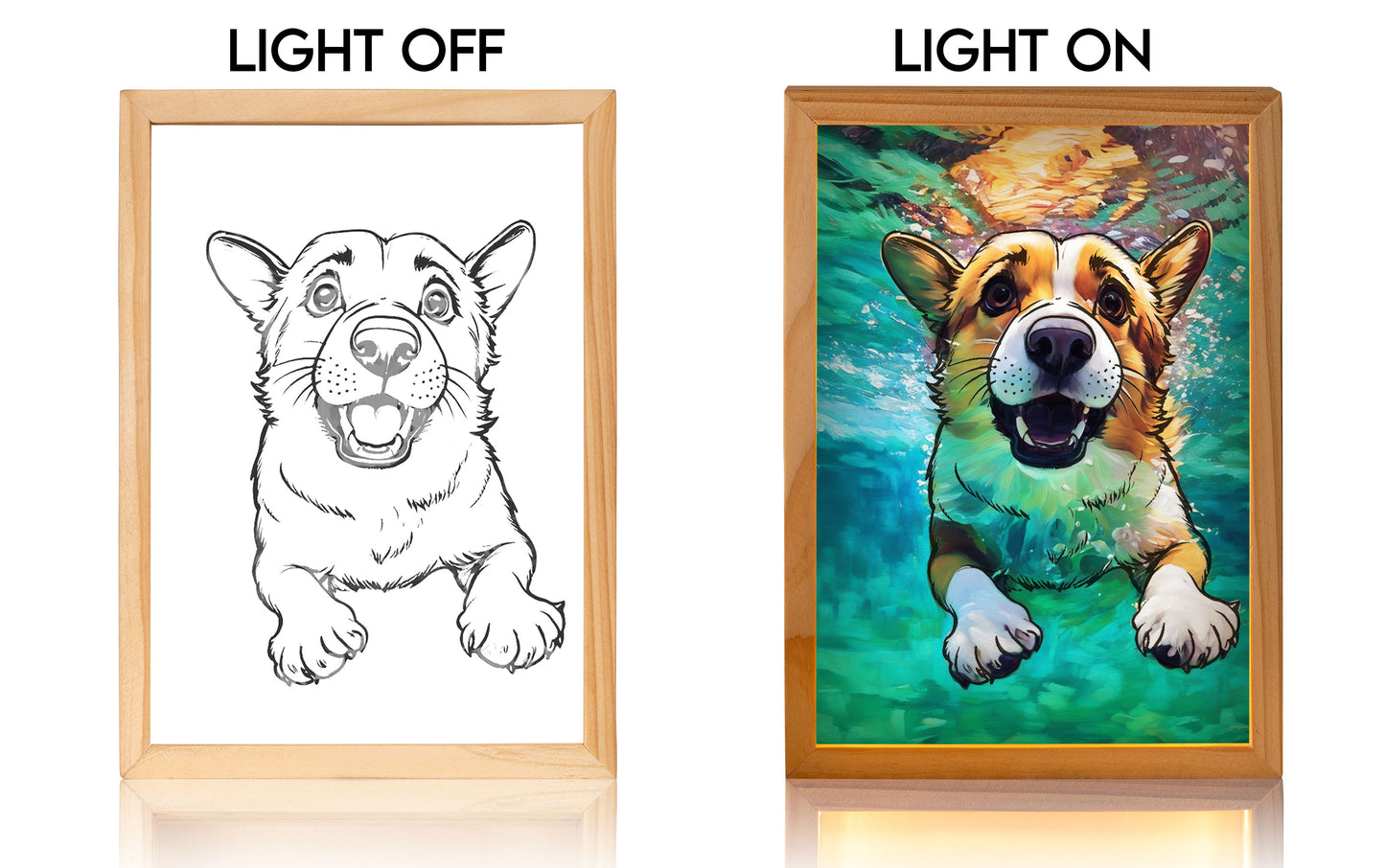 Custom Light Frame With Hidden Photo