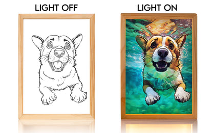 Custom Light Frame With Hidden Photo