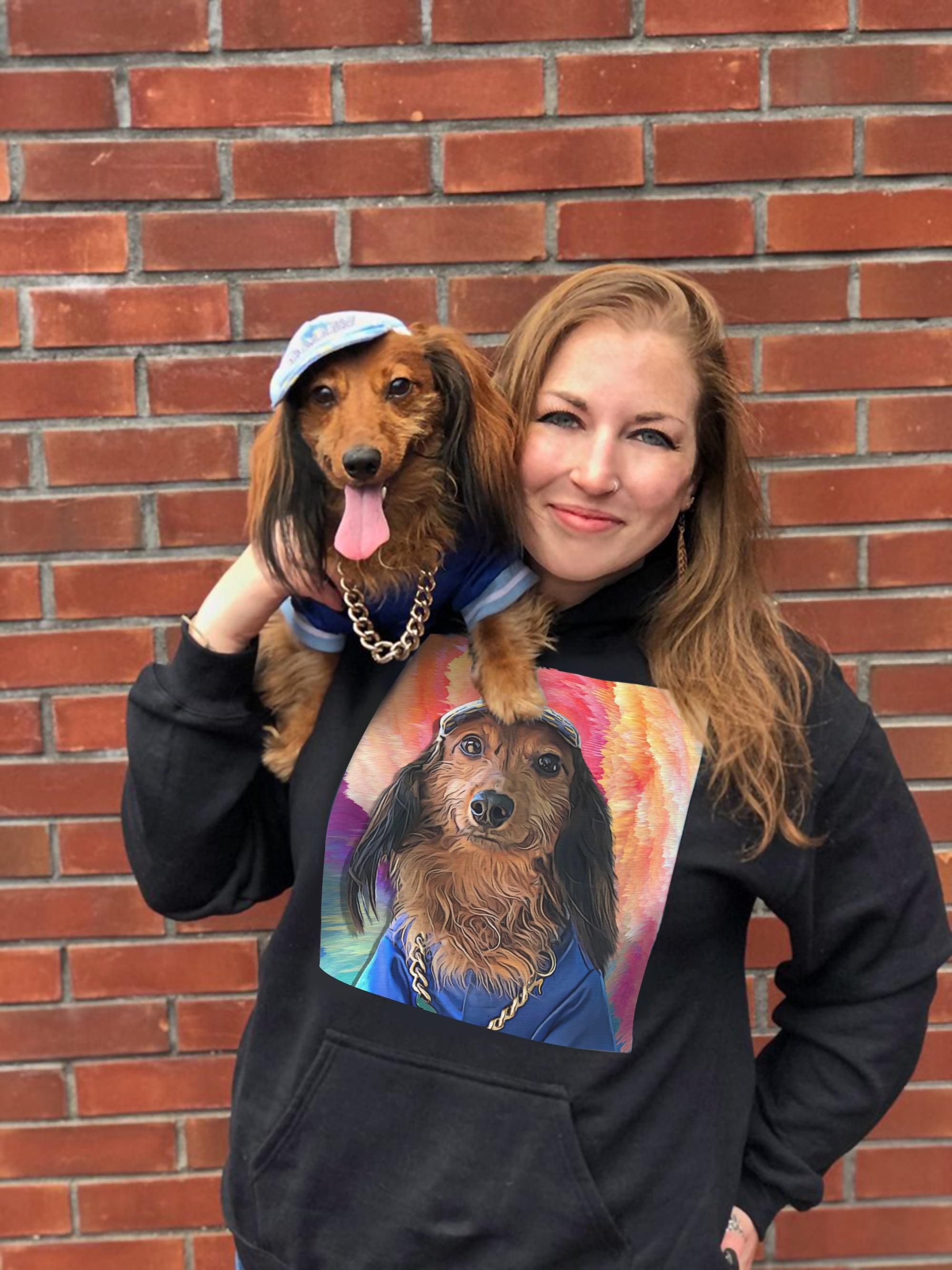 2D Custom Pet Hoodie Noble Pawtrait