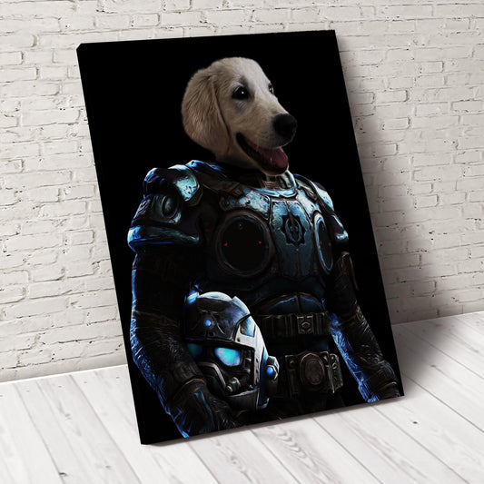 Armed Paw Custom Pet Portrait Canvas