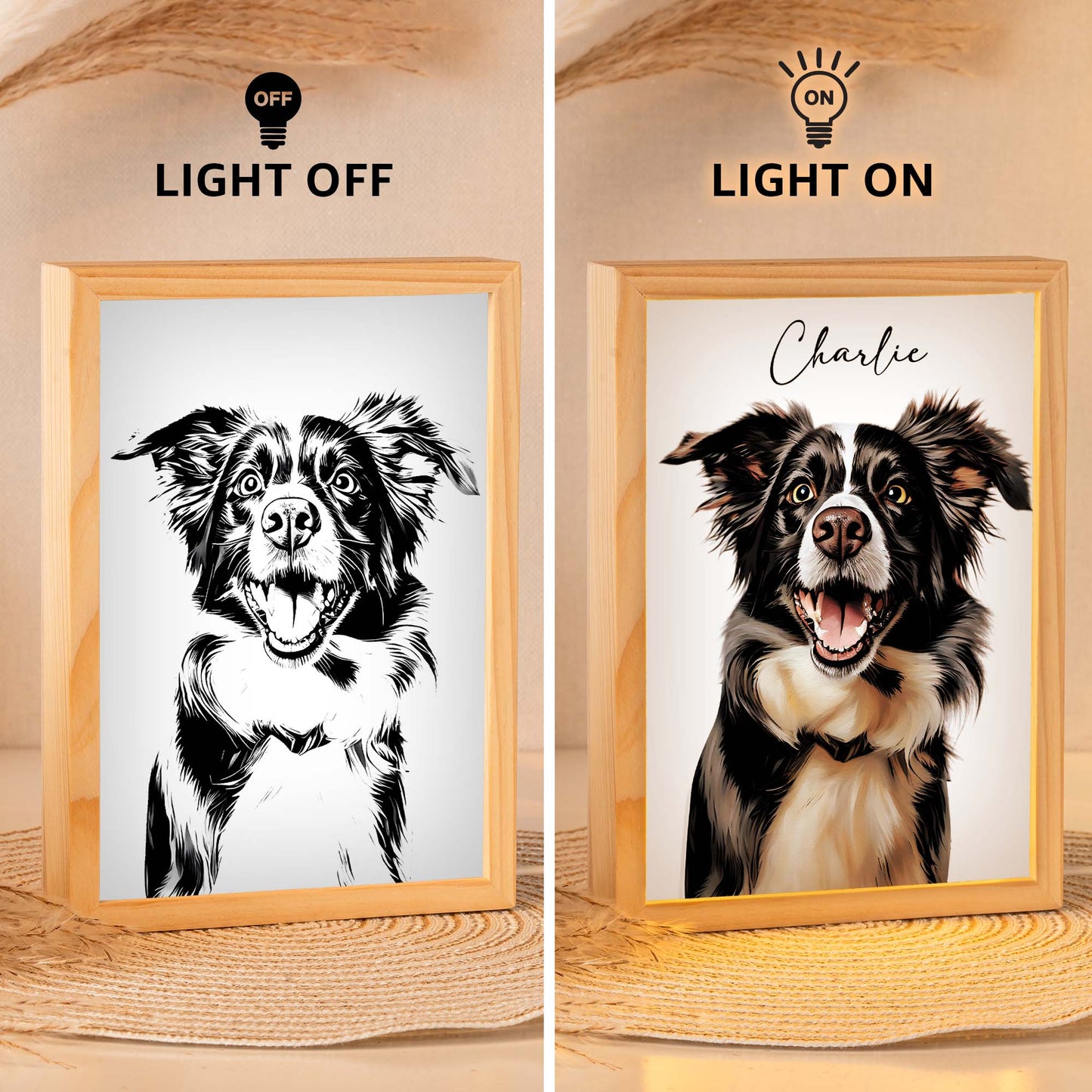 Custom Light Frame With Hidden Photo