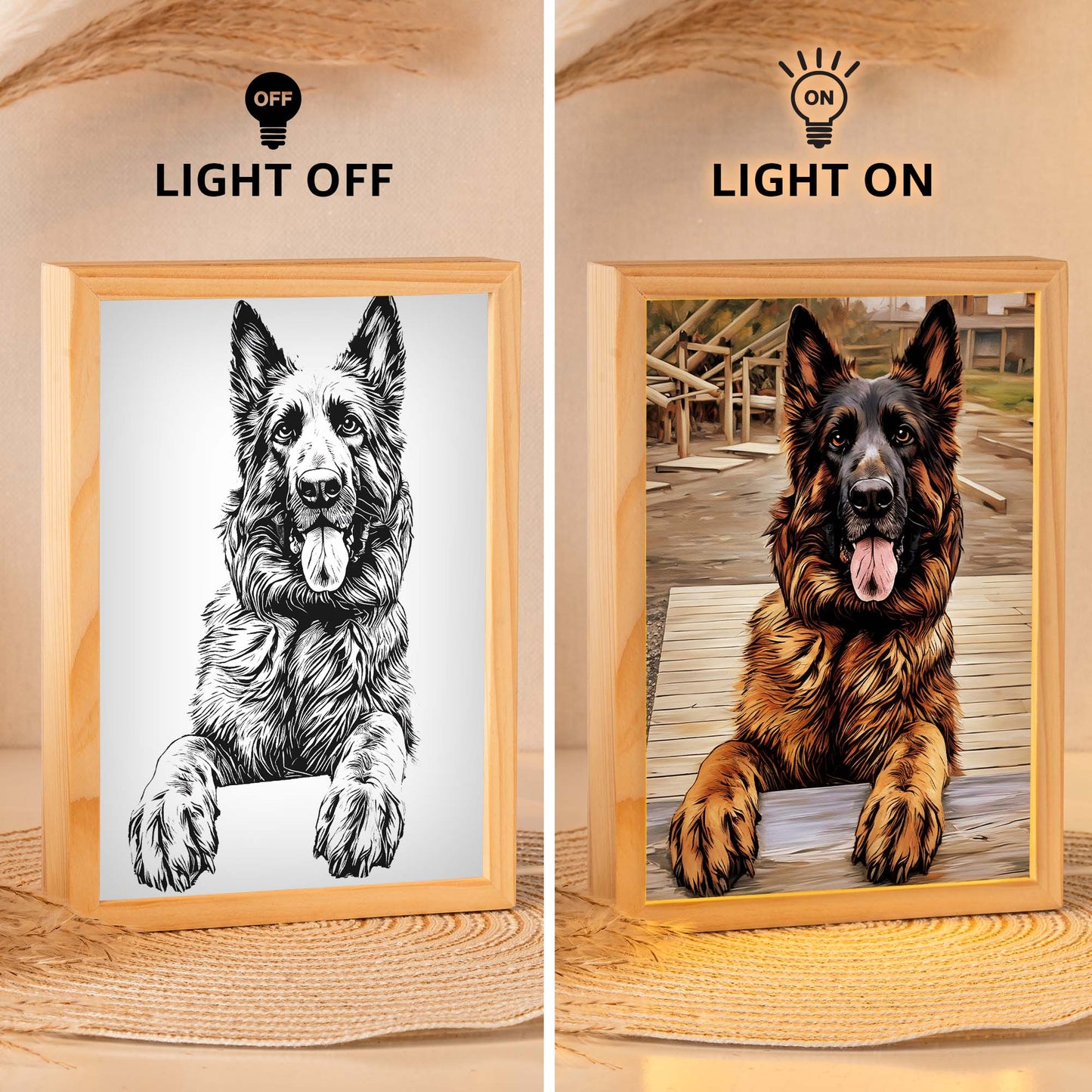 Custom Light Frame With Hidden Photo