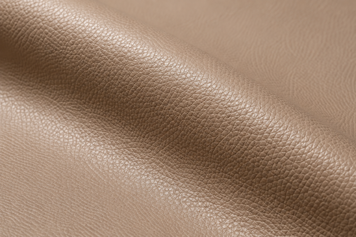 Close-up of PU leather material