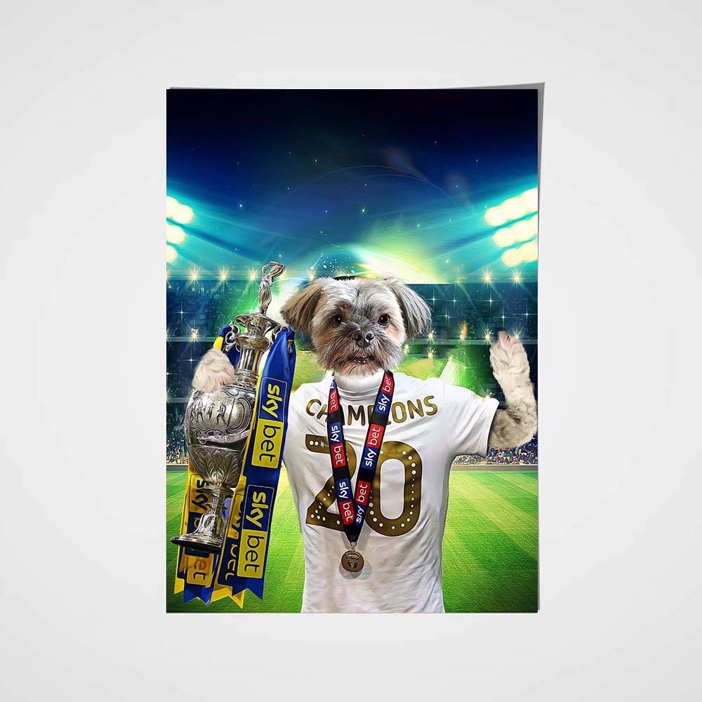 The Soccer Champion Custom Pet Portrait - Noble Pawtrait