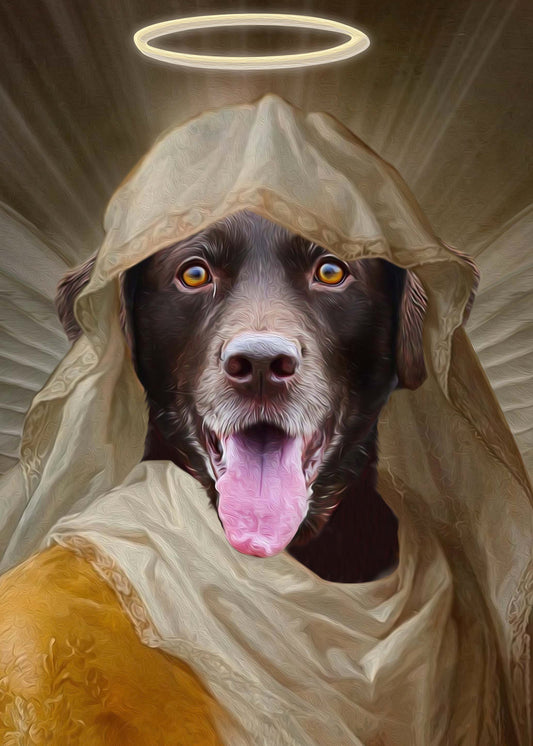 The Angel Custom Pet Portrait Digital Download - Noble Pawtrait