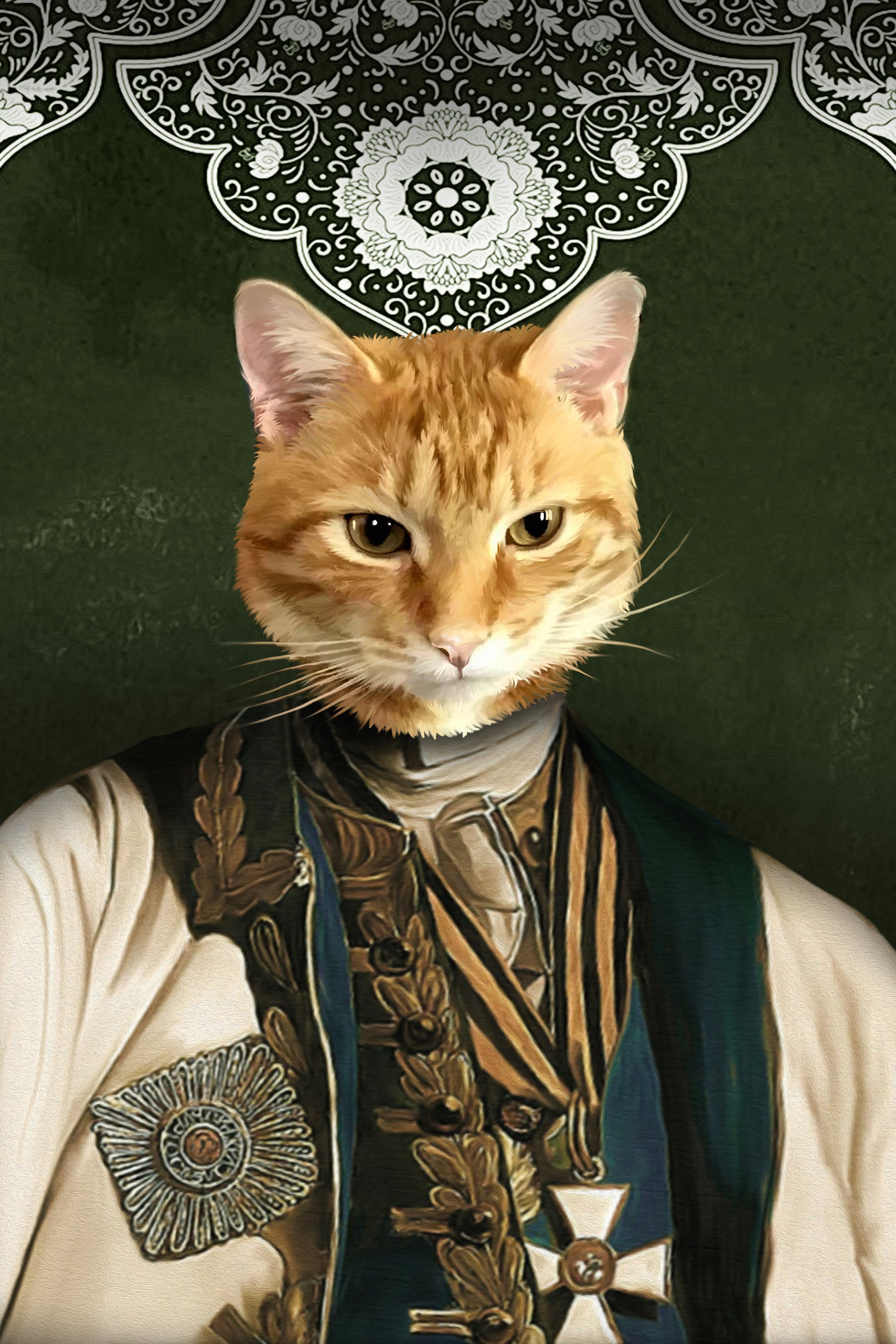 The Ambassador Custom Pet Portrait - Noble Pawtrait