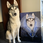 Her Majesty Custom Pet Portrait - Noble Pawtrait