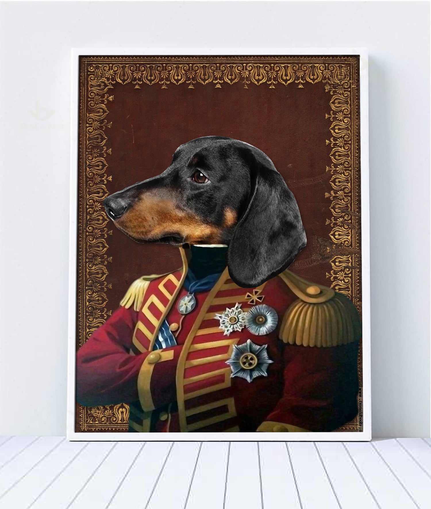 The Pilus Prior Custom Pet Portrait Poster - Noble Pawtrait