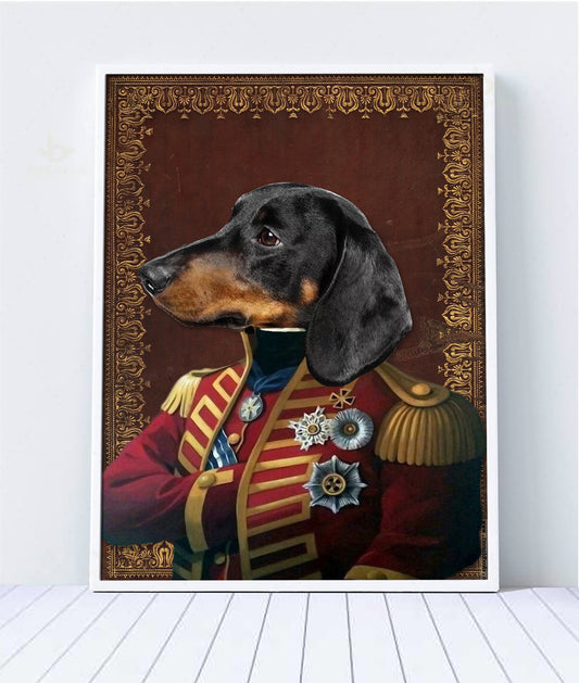 The Pilus Prior Custom Pet Portrait Canvas - Noble Pawtrait